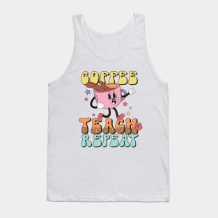 Coffee Teach Repeat Tank Top